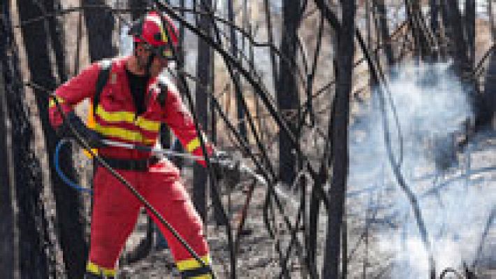 El incendio de la Sierra Calderona queda controlado y se trabaja para evitar rebrotes