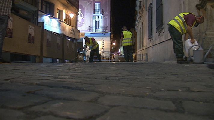 Se ultiman los preparativos para el comienzo de las fiestas de San Fermín