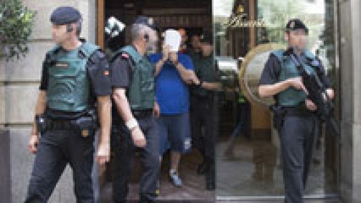 Telediario 1 - Catorce detenidos en Cataluña en una operación internacional contra la Camorra