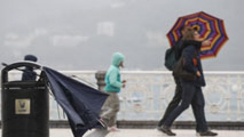 Fuertes lluvias en la Meseta y el Sistema Central.