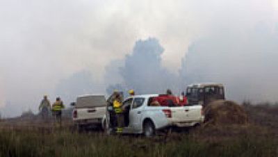 Un incendio en Navalilla, Segovia, arrasa ms de 400 hectreas