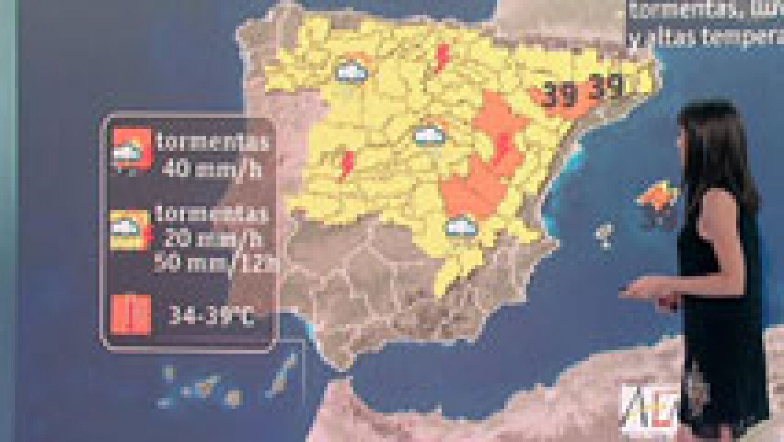 El tiempo: Cielo nuboso y lluvias en toda la geografia salvo en los litorales sur y este | RTVE Play