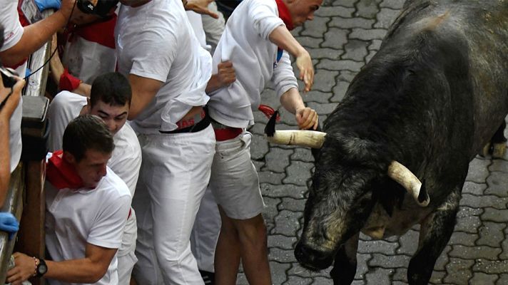 San Fermín - El dueño de los Cebada Gago, Salvador Cebada: "Un toro ha salido desde el principio marcando"