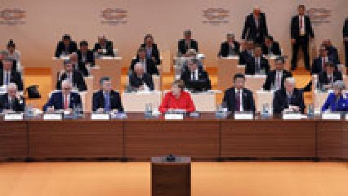 El G-20 arranca con sus debates en Hamburgo