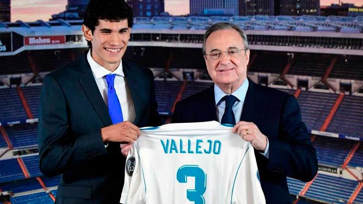 Telediario 1 - Jesús Vallejo, presentado como nuevo jugador del Real Madrid