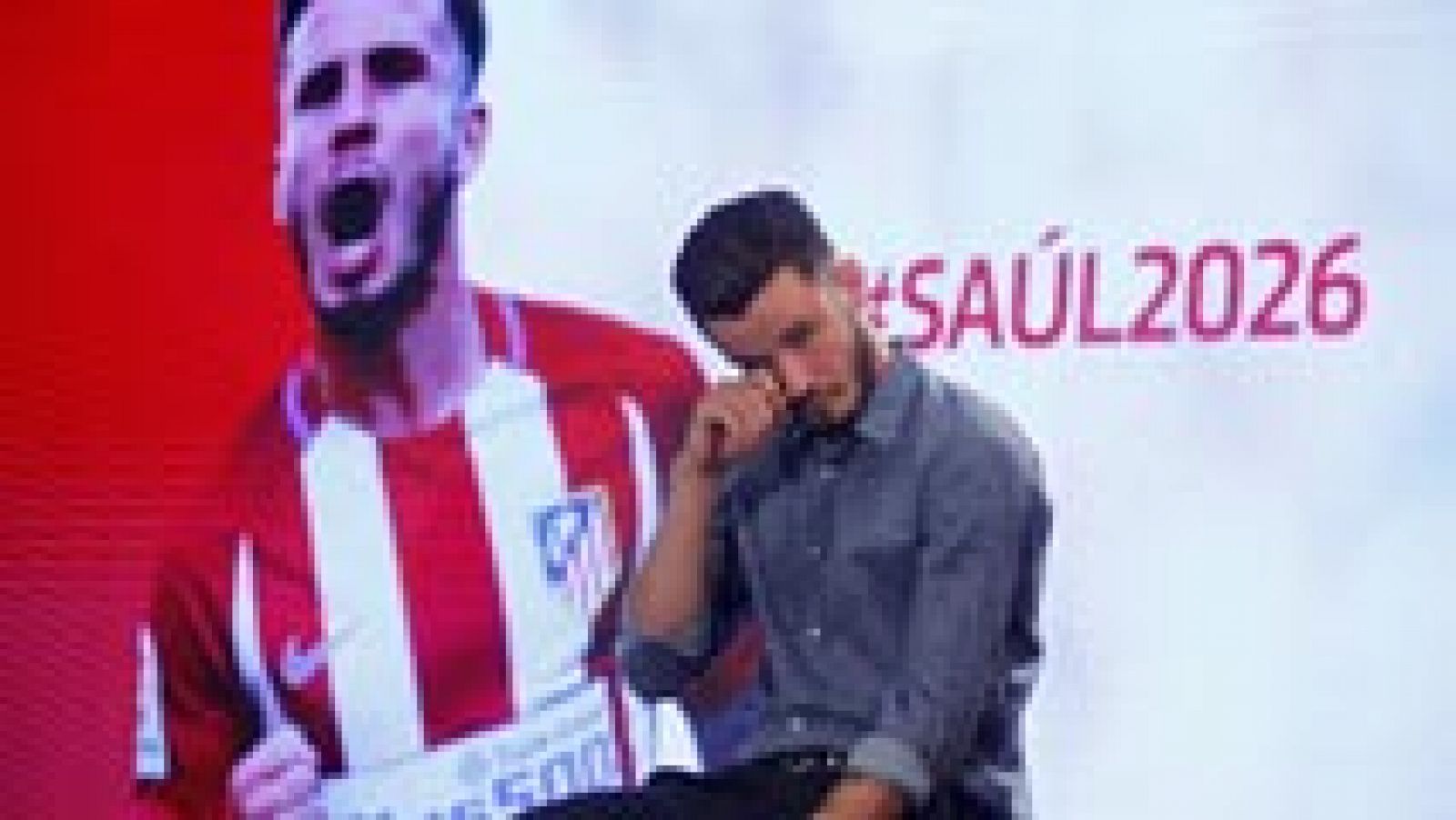 Telediario 1: Saúl, emocionado tras renovar por el Atlético nueve años más | RTVE Play