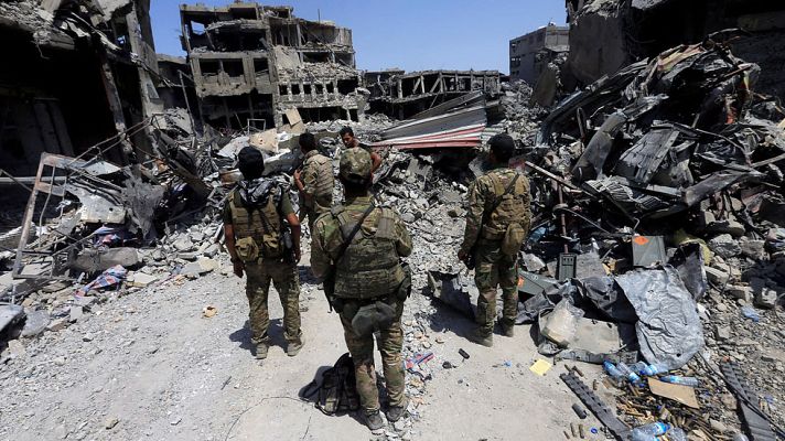 Telediario 1 - Irak anuncia la victoria sobre el Estado Islámico en Mosul