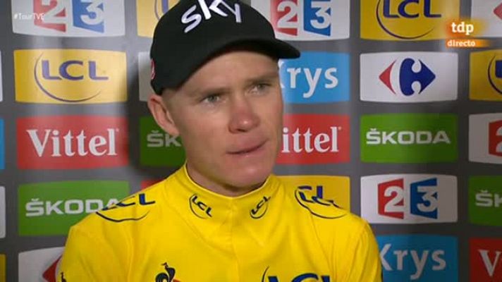Tour de Francia - Froome: "Richie Porte mandó parar al grupo tras mi pinchazo"