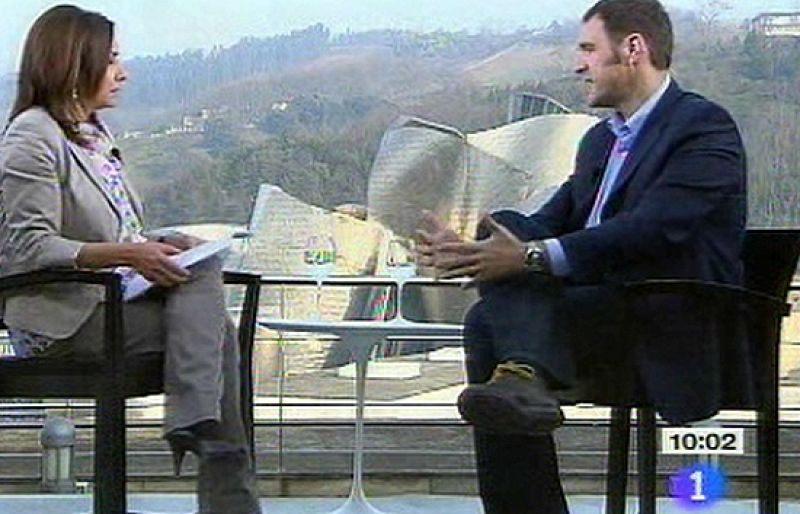 El candidato de Eusko Alkartasuna, Unai Ziarreta, ha sido entrevistado por Pepa Bueno en "Los Desayunos de TVE".