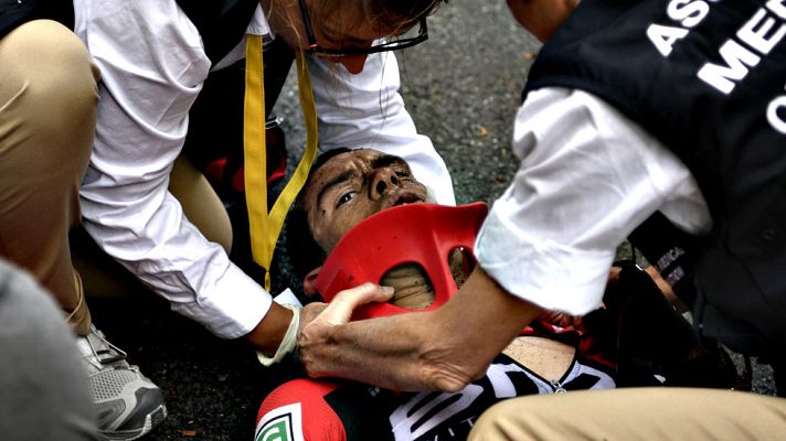 Tour de Francia - Richie Porte se fractura la cadera y la clavícula