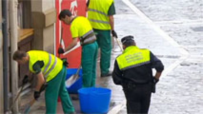 Cómo es la limpieza de las calles antes de los encierros de San Fermín