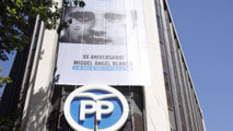 El PP homenajea a Miguel Ángel Blanco con una pancarta en Madrid 