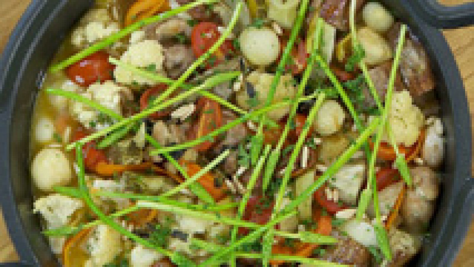 Torres en la cocina - Verduras guisadas con pavo