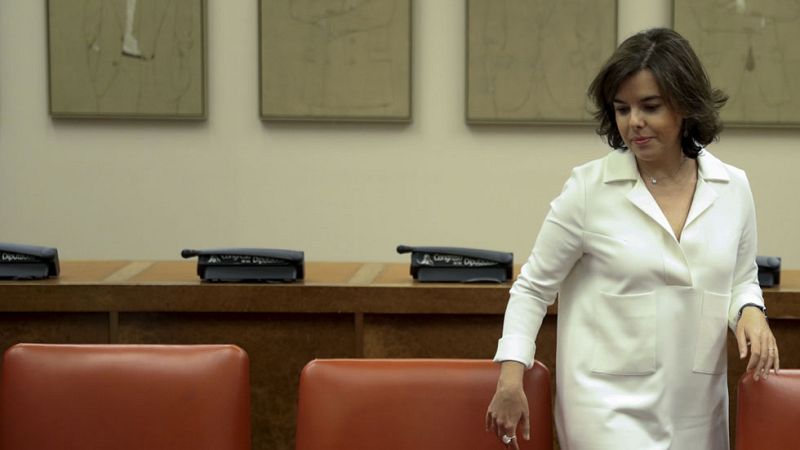 Soraya Sáenz de Santamaría critica que los independentistas no asuman sus responsabilidades