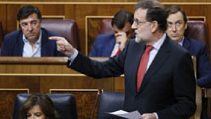 Telediario 1 - Rajoy asegura que las reprobaciones a Montoro y Catalá "no le obligan a tomar ninguna decisión"