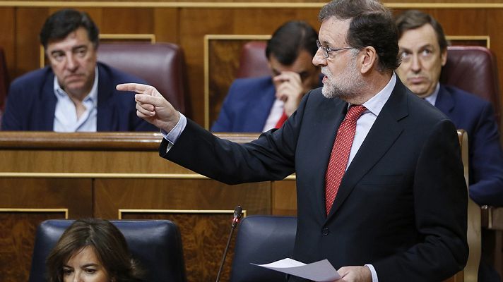 Telediario 1 - Rajoy asegura que las reprobaciones a Montoro y Catalá "no le obligan a tomar ninguna decisión"