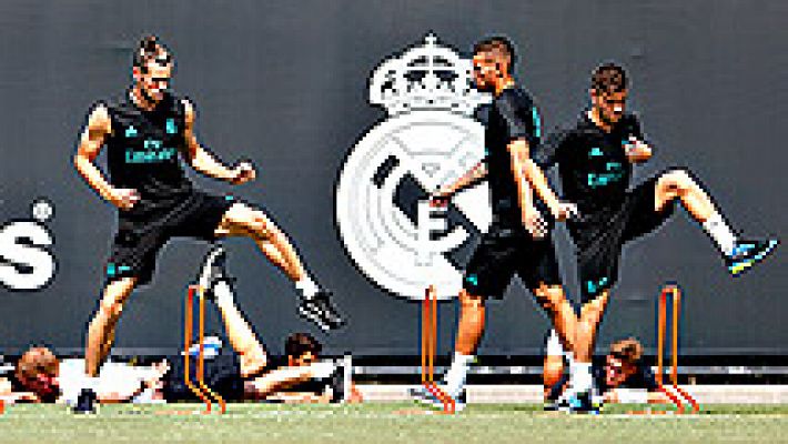 Telediario 1 - Evacuada la Universidad de UCLA, donde entrena el Real Madrid, por una amenaza de bomba