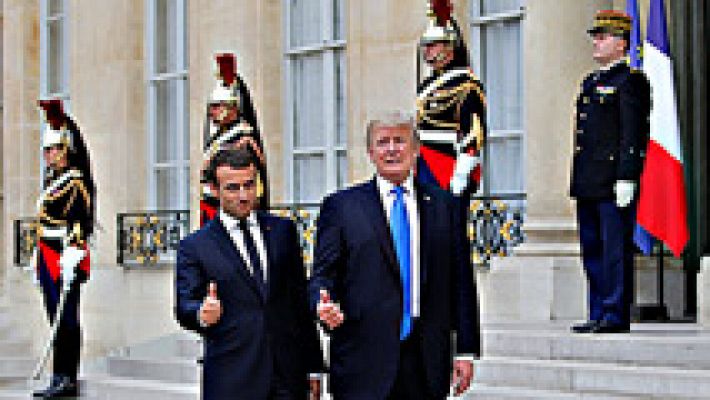 Trump y Macron ensalzan en París los vínculos entre EE.UU. y Francia