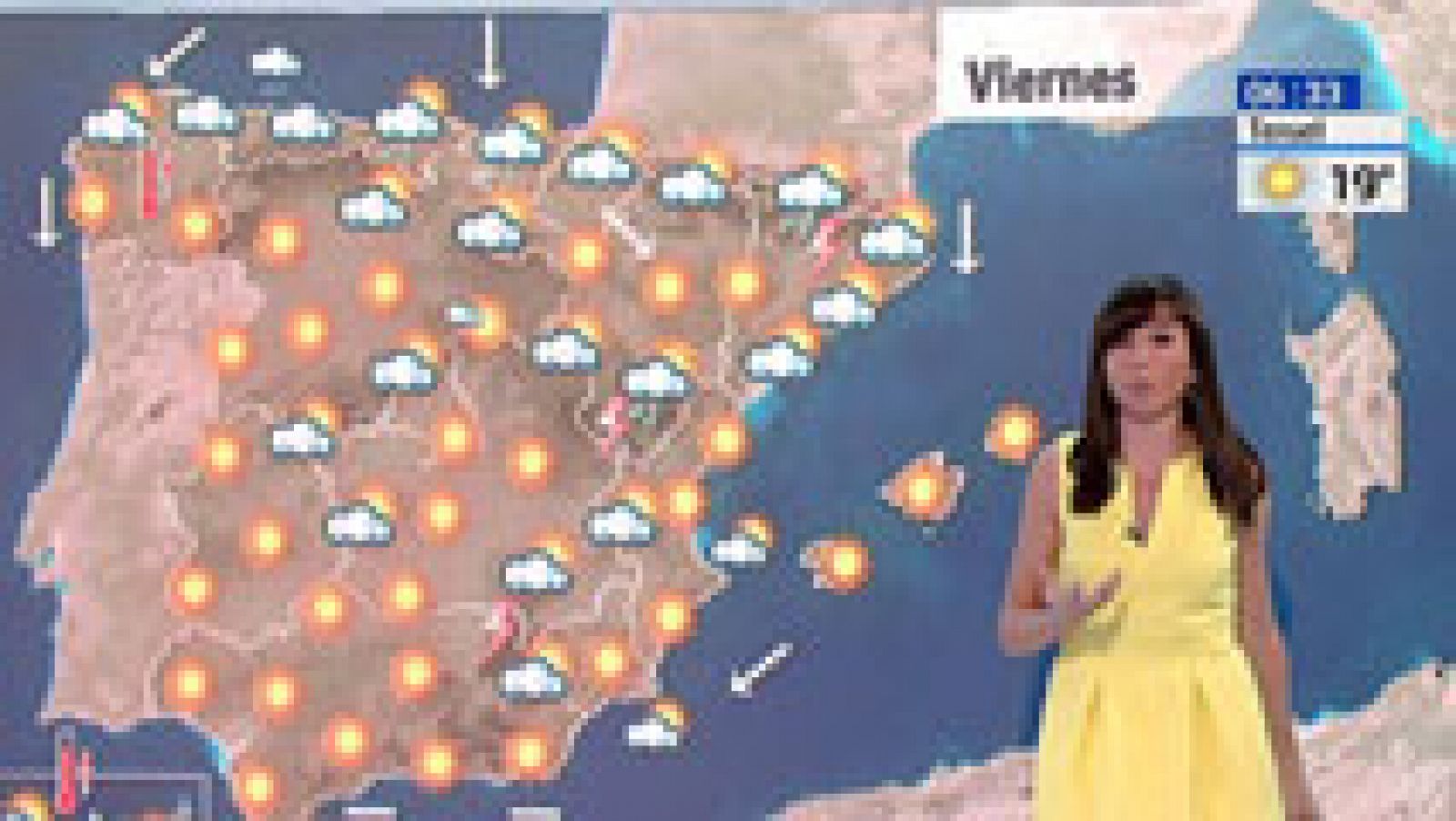 El tiempo: La ola de calor sigue pero comienza a atenuarse  | RTVE Play