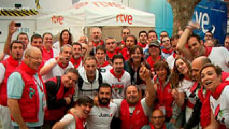 El equipo de TVE desplegado en San Fermn 2017 se despide 