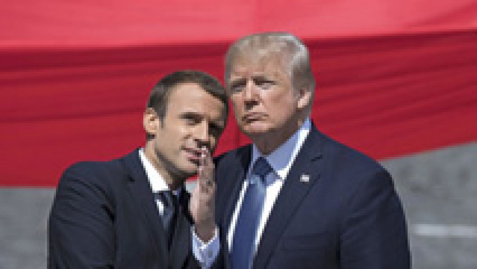 Telediario 1: Macron y Trump exhiben la fortaleza del vínculo entre Francia y EE.UU. durante la fiesta del 14 de julio | RTVE Play