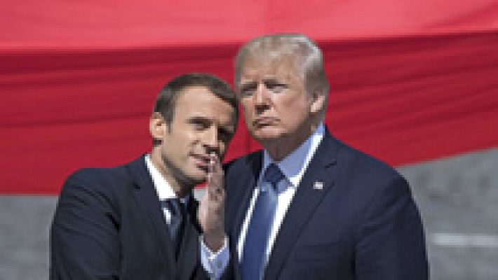 Telediario 1 - Macron y Trump exhiben la fortaleza del vínculo entre Francia y EE.UU. durante la fiesta del 14 de julio