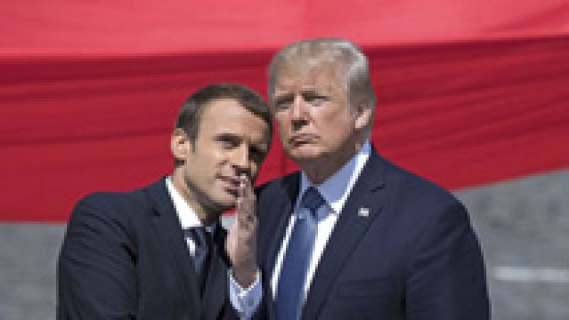 Macron y Trump exhiben la fortaleza del vínculo entre Francia y EE.UU. durante la fiesta del 14 de julio