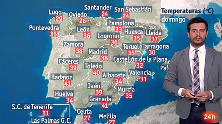 El tiempo - Las temperaturas volverán a ser muy altas en el sur y en Canarias
