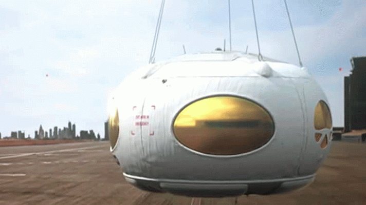 Telediario 1 - Así es la primera cápsula de turismo espacial fabricada en España