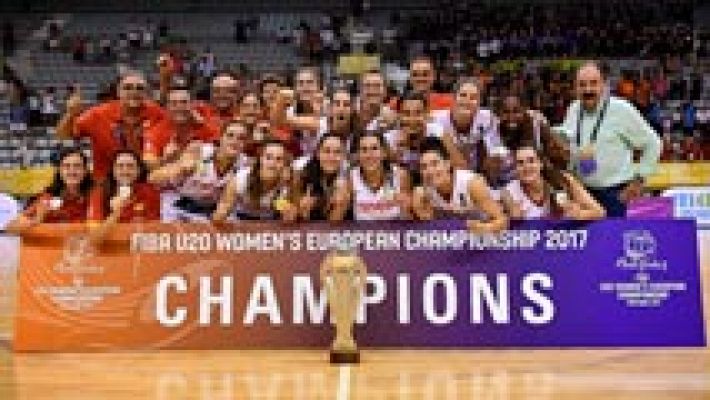 Telediario 1 - España se proclama campeona en el Eurobasket Sub-20 femenino