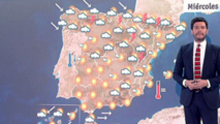 Bajan las temperaturas y aumentan las tormentas