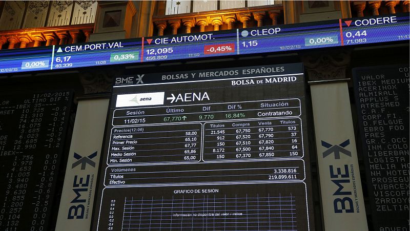 La CNMV suspende la cotización de Aena y Abertis