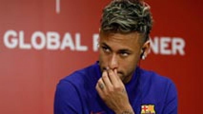 Telediario 1 - Neymar ni confirma ni desmiente el interés del PSG