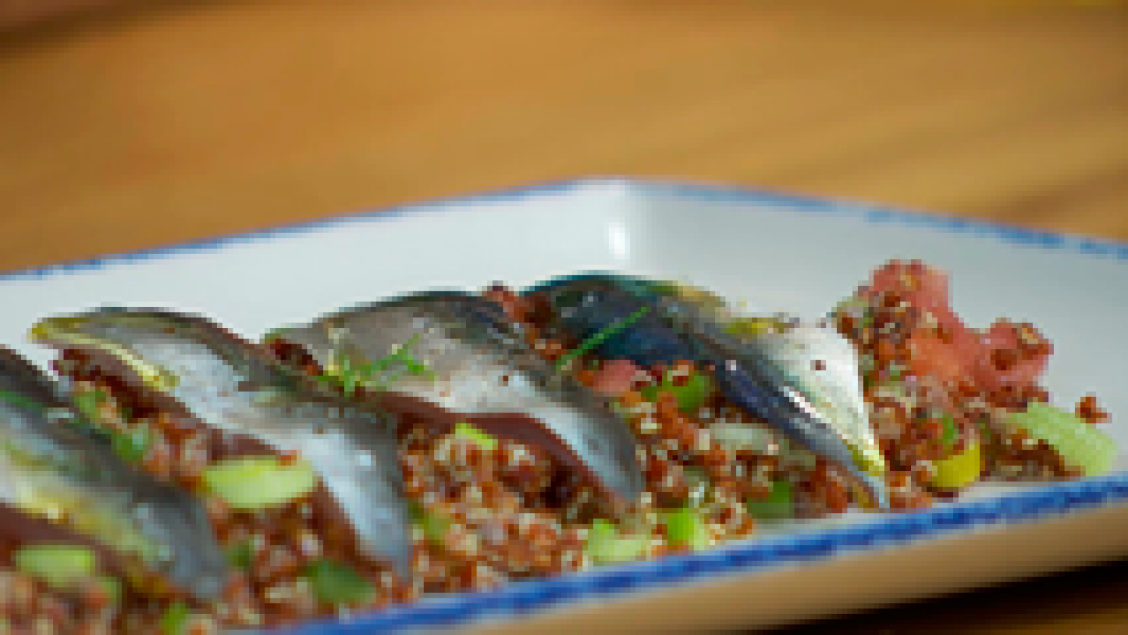 Receta de sardinas con tabulé de quinoa