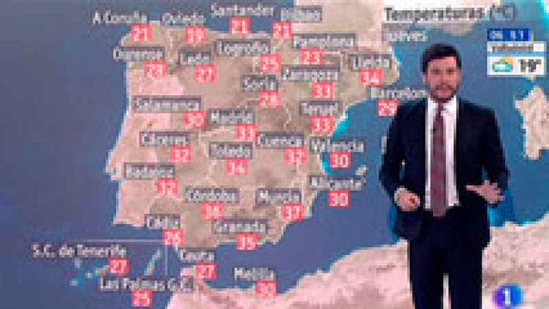 Las temperaturas se moderan con posibilidad de tormentas en Aragón y Cataluña