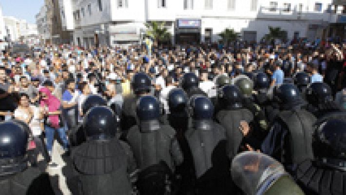 Manifestación en Alhucemas, Marruecos