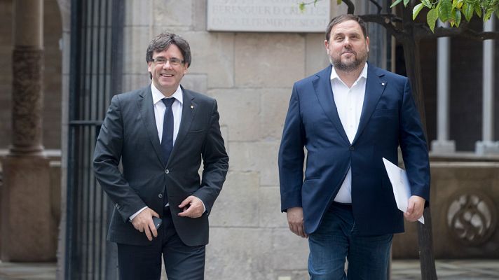 Telediario 1 - El Gobierno aumentará el control de gastos de la Generalitat para evitar que destine fondos al referéndum ilegal