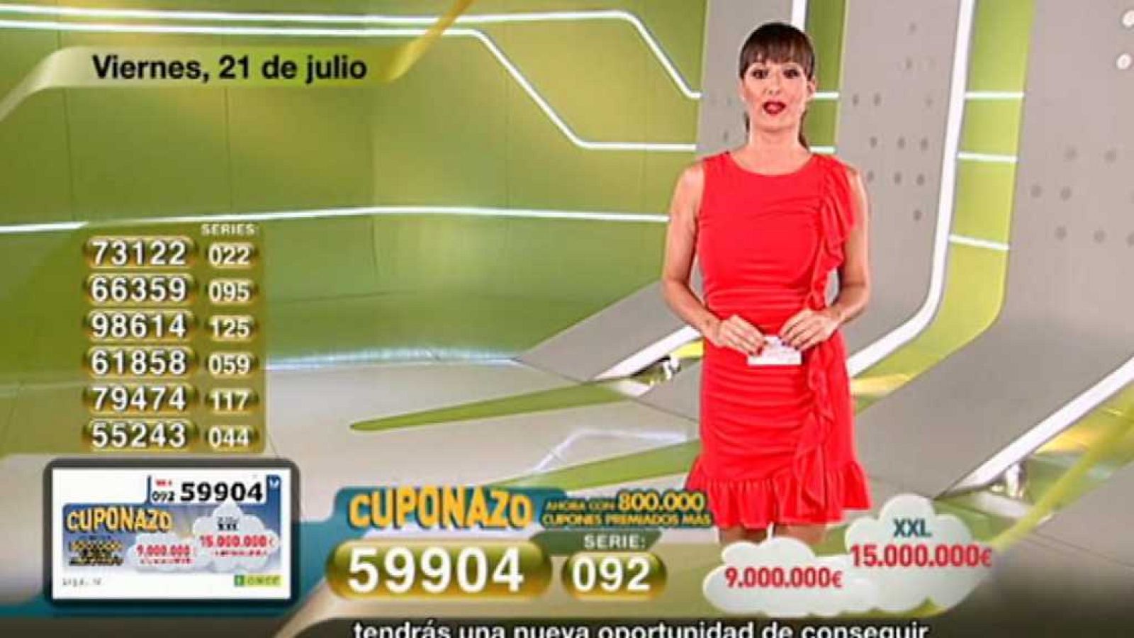 Sorteo ONCE - 21/07/17 - ver ahora