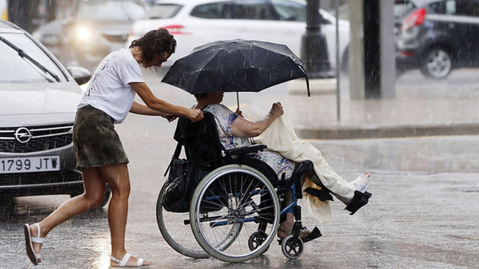 Chubascos en el Pirineo más fuertes en la zona oriental