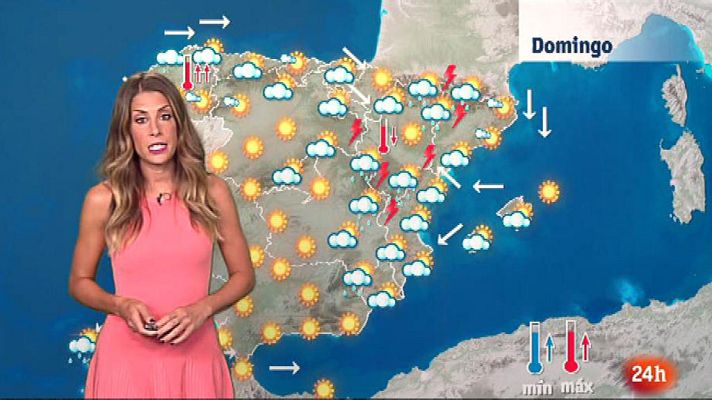El tiempo - Fuertes tormentas en Aragón, Castilla-La Mancha, Cataluña y Castellón