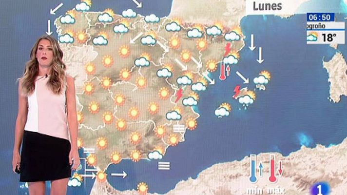 El tiempo - Luvias en el noreste del país y aumento de temperaturas en Andalucía