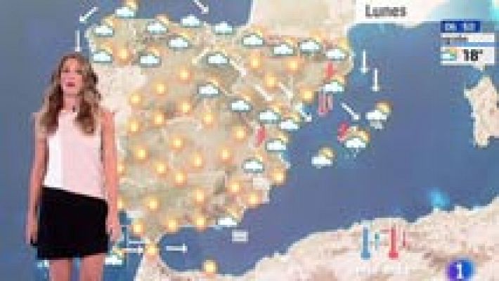 Luvias en el noreste del país y aumento de temperaturas en Andalucía