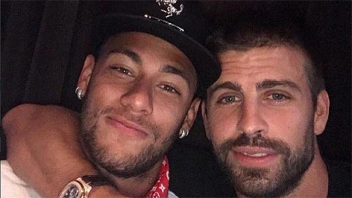 Telediario 1 - Piqué asegura que Neymar se queda