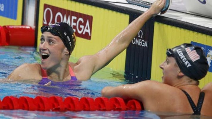 Mireia Belmonte se cuelga la plata en los 1.500 metros libre