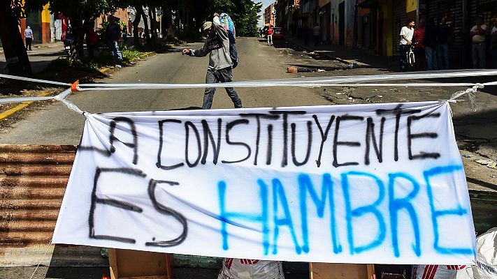 Primera jornada de huelga general en Venezuela contra la Con