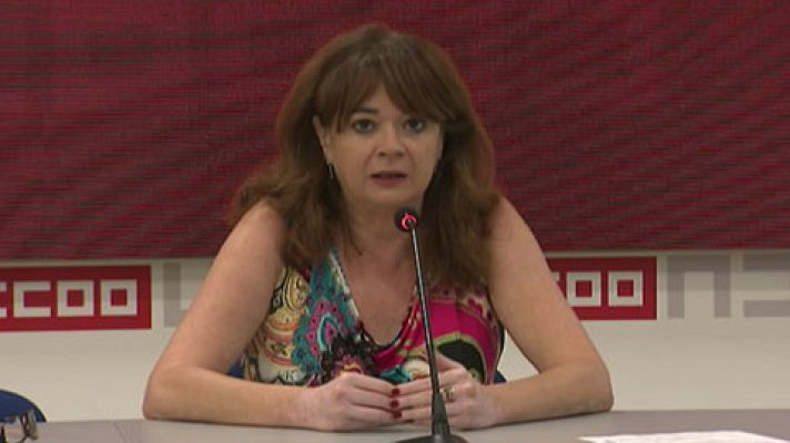 Telediario 1 - Los sindicatos inciden en la precariedad y el Gobierno muestra su satisfacción por la EPA