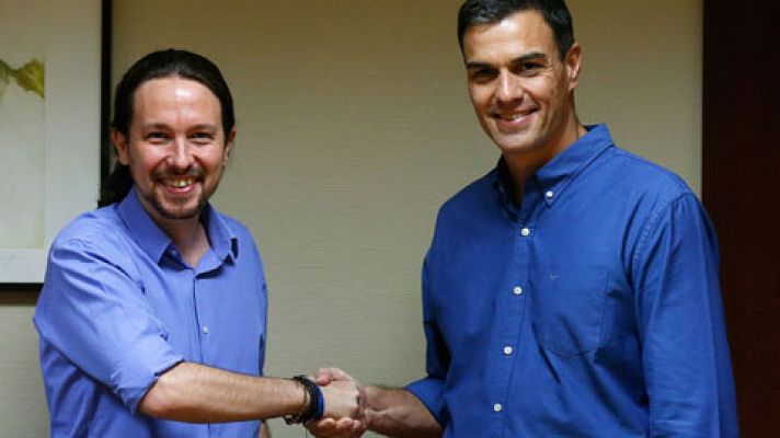 Telediario 1 - PSOE y Podemos solicitan la comparecencia de Mariano Rajoy en un pleno extraordinario