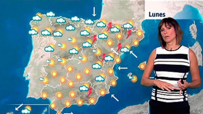 El tiempo - Menos calor en el oeste y Canarias y termómetros muy altos en Baleares