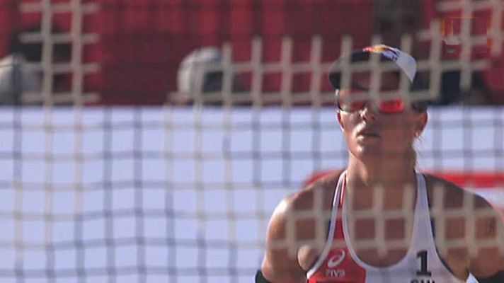 Voley Playa - Cto.MundoFem: Bárbara/Fernanda(BRA)-Heidrich/Vergé-Depré(SUI