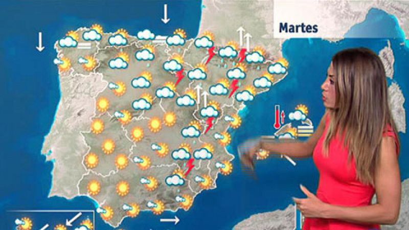 La previsión del tiempo del martes 1 de agosto de 2017 Ligero descenso de temperaturas en el interior peninsular